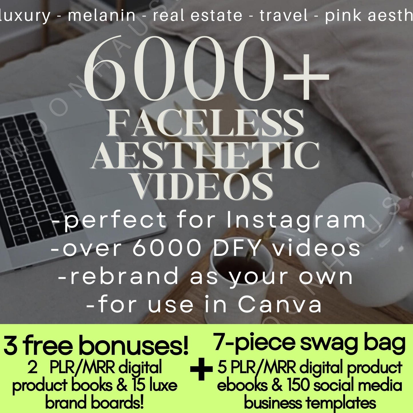 6,000+ Faceless Canva Aesthetic Videos Bundle – Viral Content for Reels, TikTok & YouTube Shorts