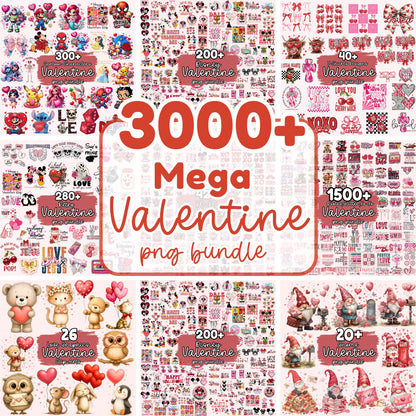 10,000+ Valentine Mega Bundle — Premium PNG Graphics Pack