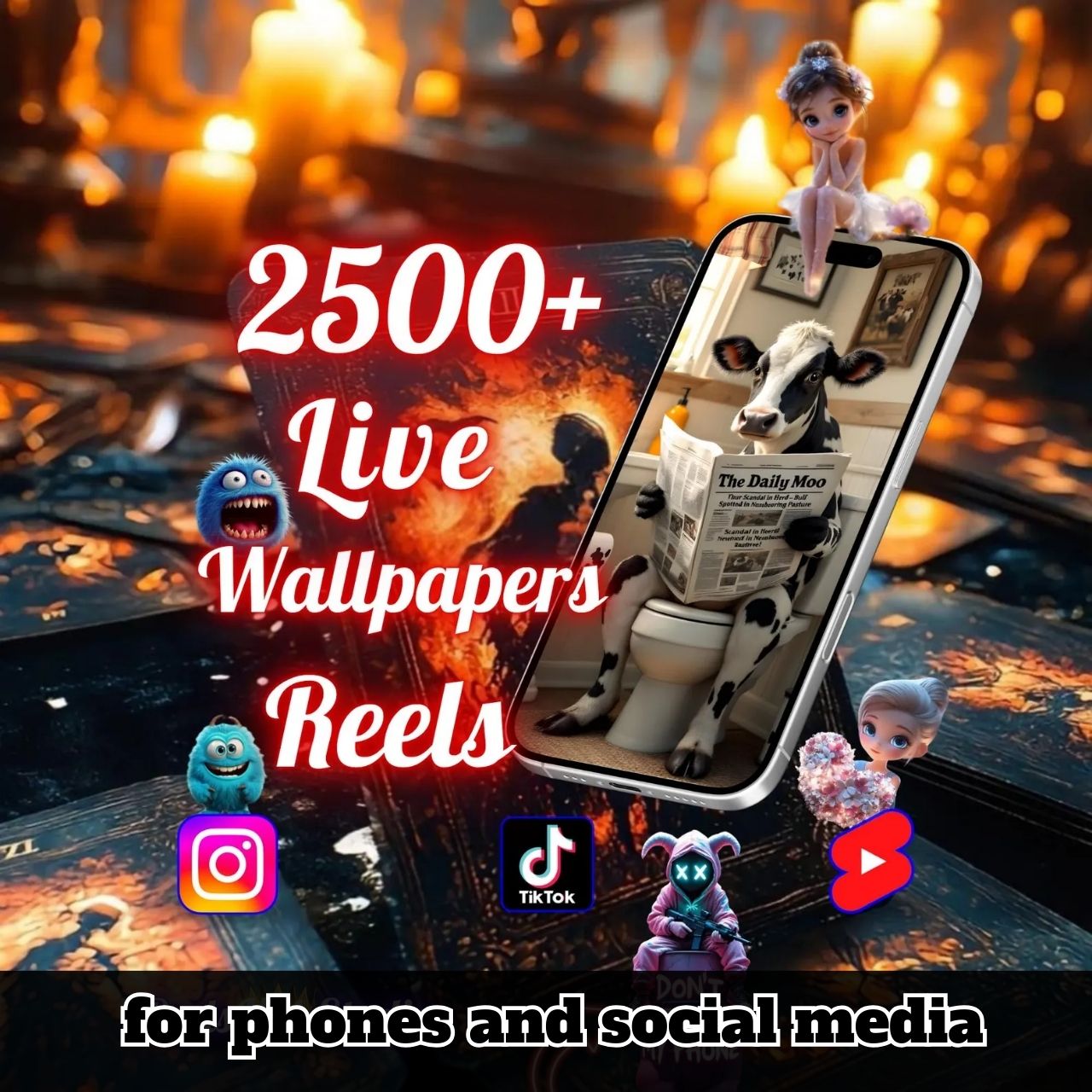 2500+ Aesthetic Live Wallpapers — Animated Backgrounds for Phones & Social Media