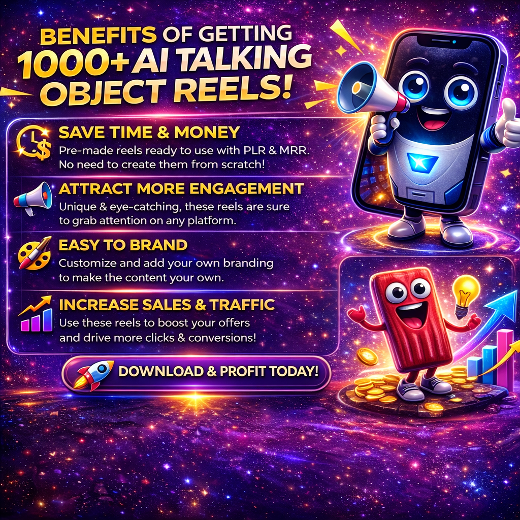 AI Talking Object Reels Bundle – 1000+ Editable Canva Viral Videos for Instagram, TikTok & Facebook