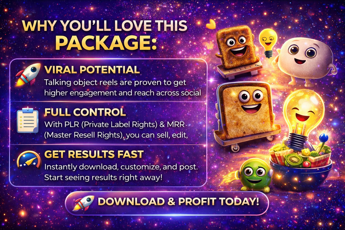 AI Talking Object Reels Bundle – 1000+ Editable Canva Viral Videos for Instagram, TikTok & Facebook